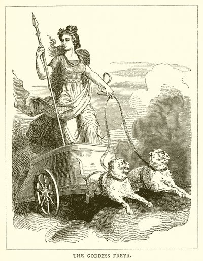 The Goddess Freya by English School