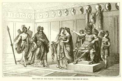 The Gods of the North: Woden Welcoming the God of Music by English School