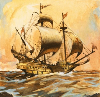 The Golden Hind by English School