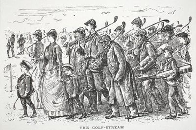 The Golf-Stream, Illustration from Punch by English School