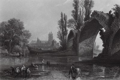The Gothic Bridge of Eudes, Tours by English School