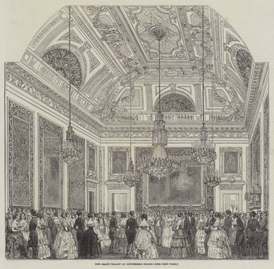The Grand Saloon at Devonshire House by English School