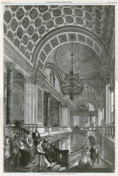 The Grand Staircase at the New Foreign Office by English School