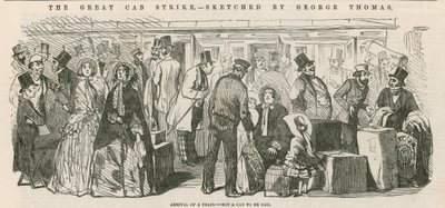 The Great Cab Strike: Arrival of a Train - Not a Cab to be Had by English School