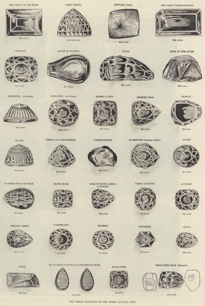 The Great Diamonds of the World by English School