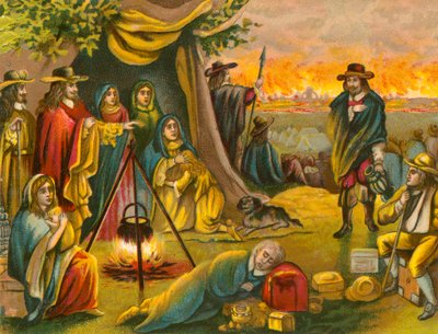The Great Fire of London by English School