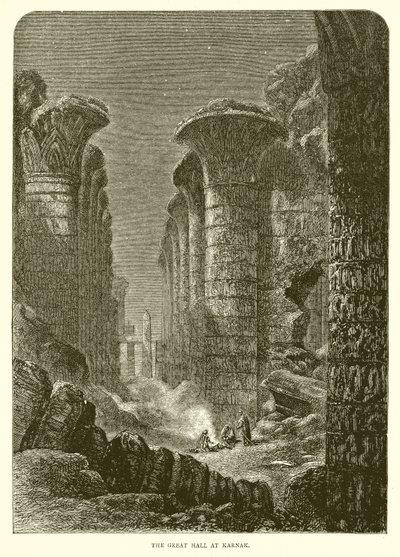 The Great Hall at Karnak by English School