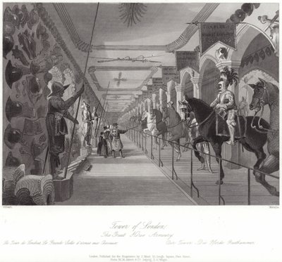 The Great Horse Armoury of the Tower of London by English School