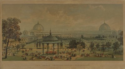 The Great International Exhibition, as seen from the Horticultural Gardens, 1851 by English School