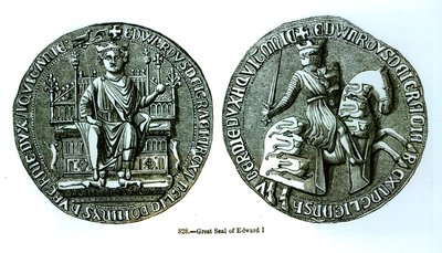 The Great Seal of Edward I by English School