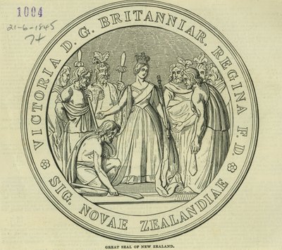 The Great Seal of New Zealand by English School