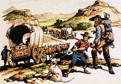 The Great Trek of 1835-37 by English School