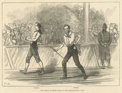 The Great Walking Feat at the Agricultural Hall by English School