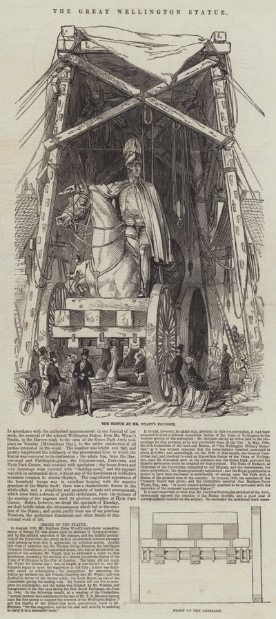 The Great Wellington Statue by English School