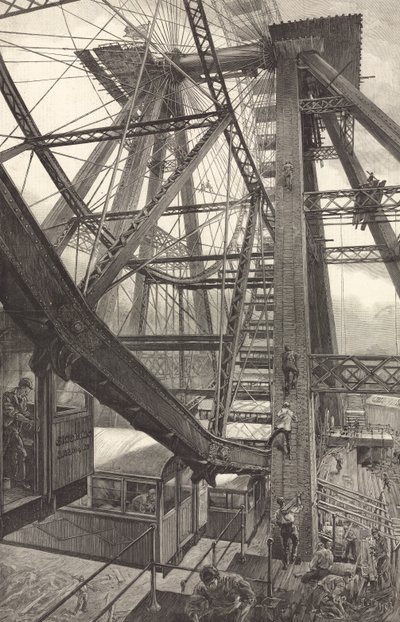 The Great Wheel at Earls Court as Seen from Below by English School