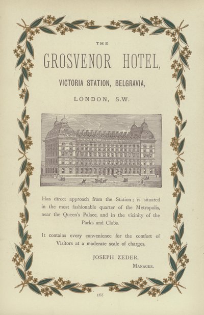 The Grosvenor Hotel by English School