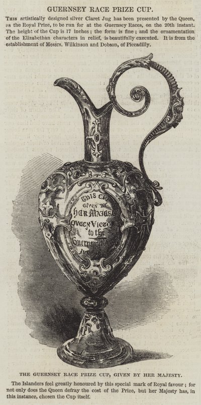 The Guernsey Race Prize Cup, given by Her Majesty by English School
