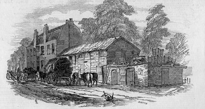 The Half-Way House between Knightsbridge and Kensington by English School
