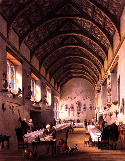 The Hall, Cotehele House by English School