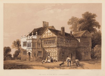 The Hall in the Wood, Lancashire by English School