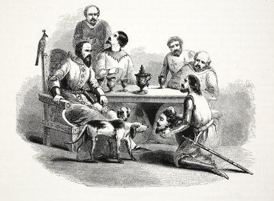 The Head of Llewelyn Brought to Edward at Conway Castle by English School
