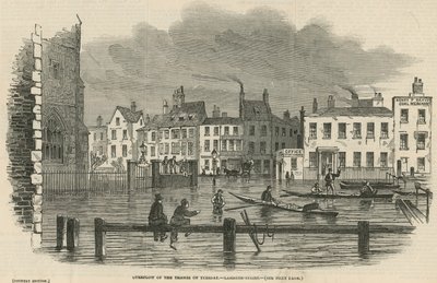 The High Tide: Overflow of the Thames on Tuesday by English School