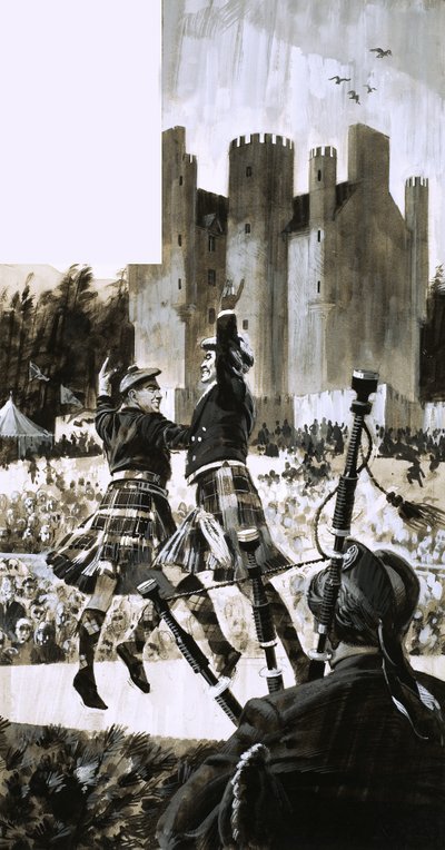 The Highland Games of Braemar by English School