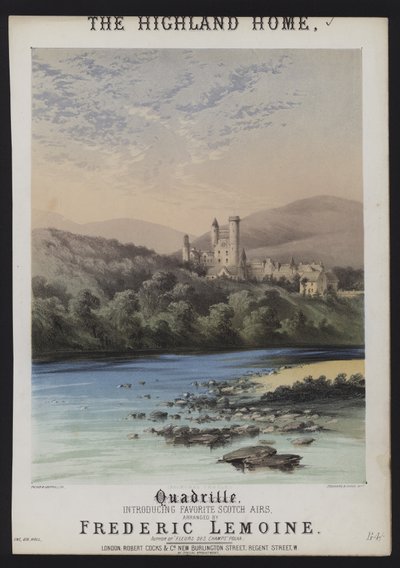 The Highland Home, Balmoral Castle, Quadrille by English School