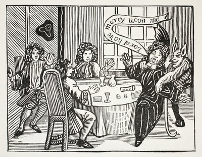 The History of Dr. John Faustus, illustration from Chap-books of the Eighteenth Century by John Ashton, pub. 1882 by English School