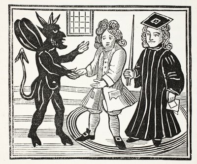 The History of Dr. John Faustus, illustration from Chap-books of the Eighteenth Century by John Ashton, pub. 1882 by English School