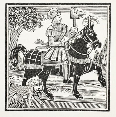 The History of Guy, Earl of Warwick, illustration from Chap-books of the Eighteenth Century by John Ashton, pub. 1882 by English School