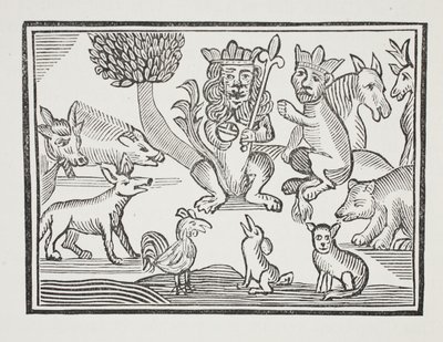 The History of Reynard the Fox, illustration from Chap-books of the Eighteenth Century by John Ashton, pub. 1882 by English School