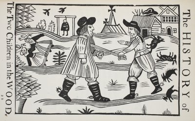 The History of The Two Children in the Wood (illustration) by English School