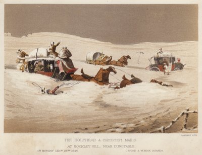 The Holyhead and Chester mails, at Hockley Hill, near Dunstable by English School
