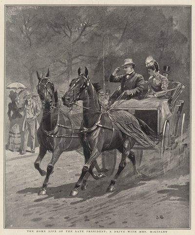 The Home Life of the Late President, a Drive with Mrs. McKinley by English School