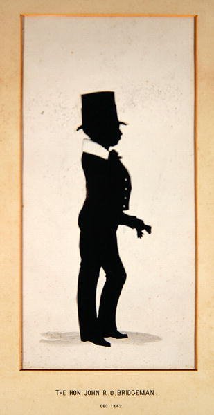 The Hon. John Bridgeman, silhouette by English School