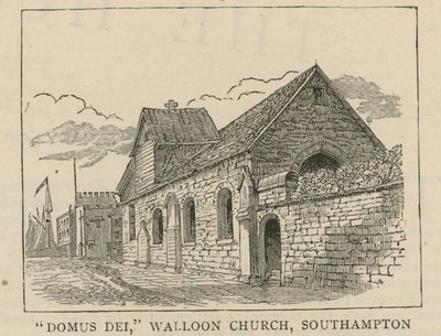 The Huguenots in England: Domus Dei, Walloon church, Southampton by English School