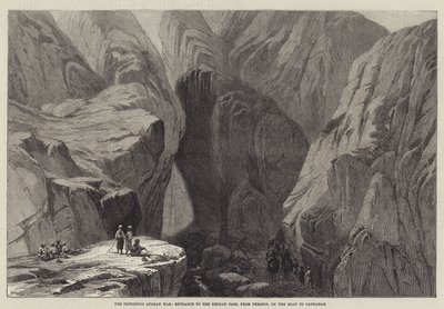 The Impending Afghan War, Entrance to the Khojak Pass, from Pershin, on the Road to Candahar by English School
