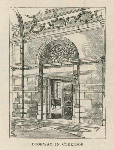 The Imperial Institute: Doorway in Corridor by English School