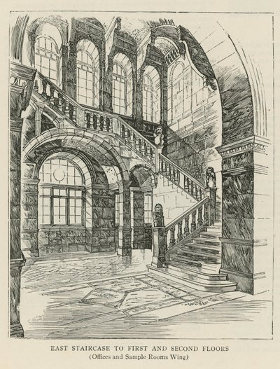 The Imperial Institute: East Staircase to First and Second Floors by English School
