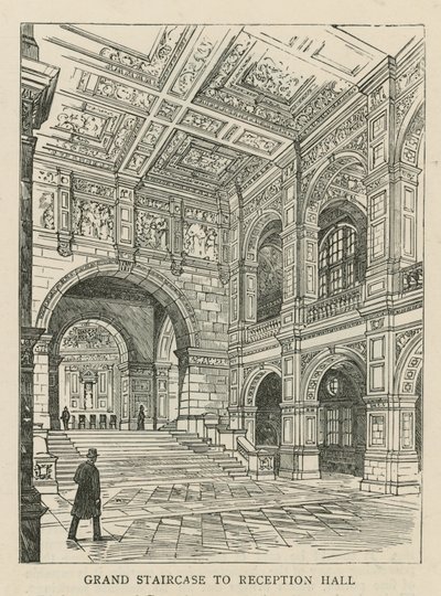 The Imperial Institute: Grand Staircase to Reception Hall by English School