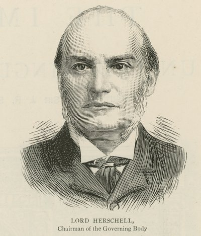 The Imperial Institute: Lord Herschell, Chairman of the Governing Body by English School