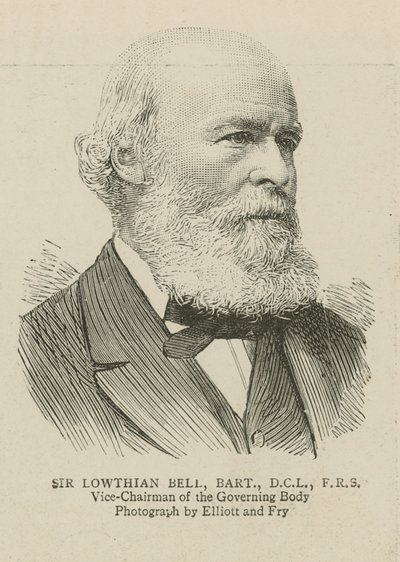 The Imperial Institute: Sir Lowthian Bell, Vice-Chairman of the Governing Body by English School