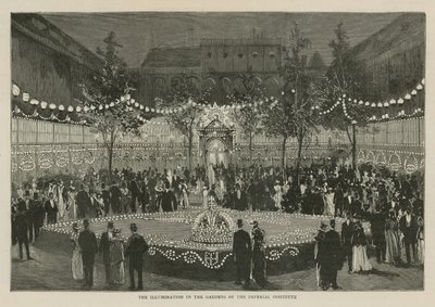 The Imperial Institute: The Illuminations in the Gardens by English School