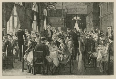The Imperial Institute: The Luncheon in the Fellows Dining Room After the Ceremony by English School