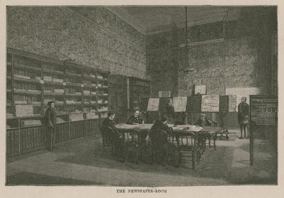 The Imperial Institute: The newspaper room by English School