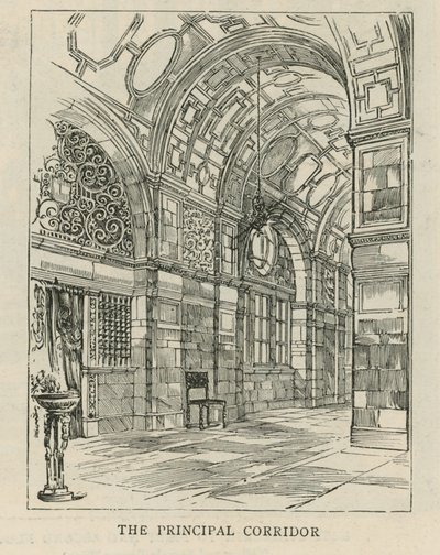 The Imperial Institute: The Principal Corridor by English School