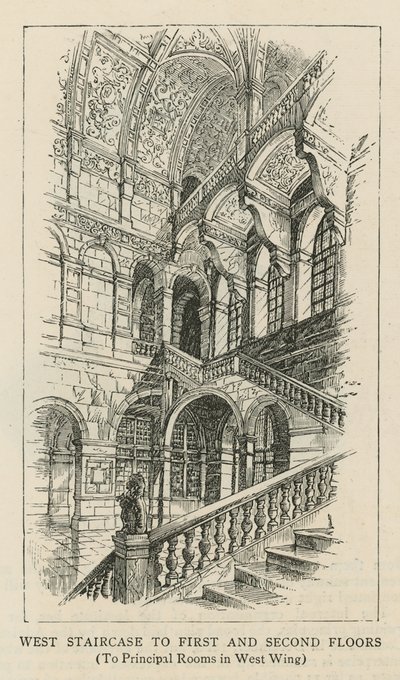 The Imperial Institute: West Staircase to First and Second Floors by English School