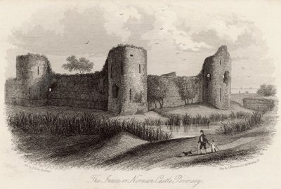 The Inner or Norman Castle in Pevensey by English School