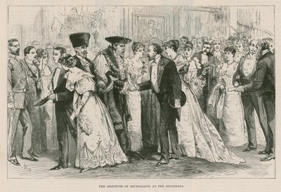 The Institute of Journalists at the Guildhall, London by English School